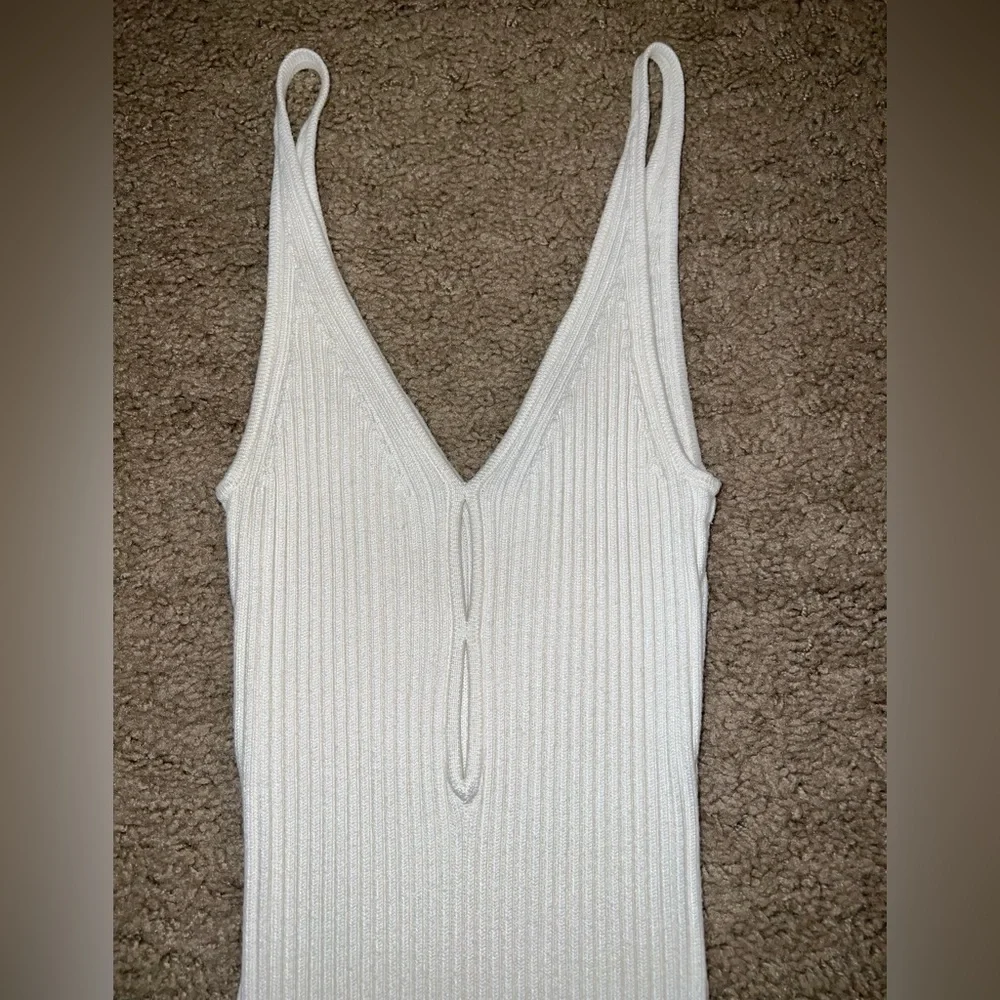 Abercrombie & Fitch White Maxi Dress